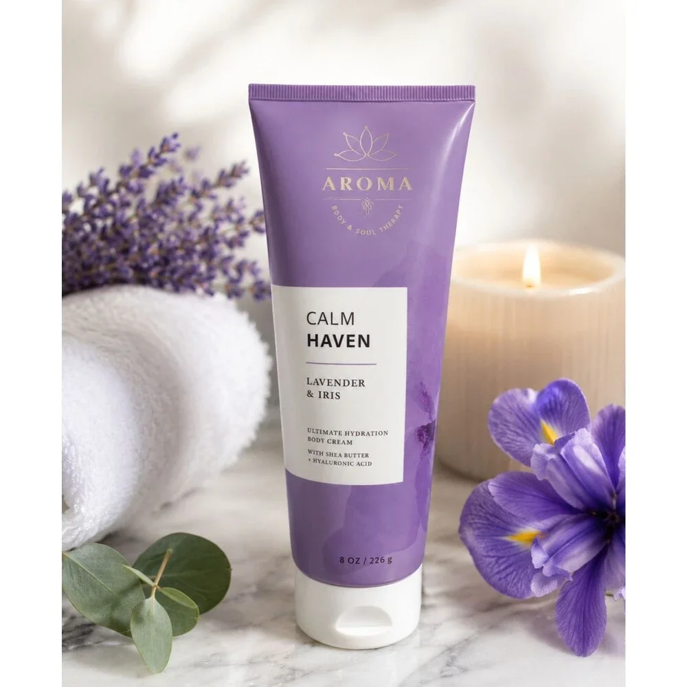 BATH & BODY WORKS AROMATHERAPY CALM HAVEN LAVENDER & IRIS MOISTURIZING CREAM